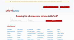 Desktop Screenshot of oxfordpages.co.uk